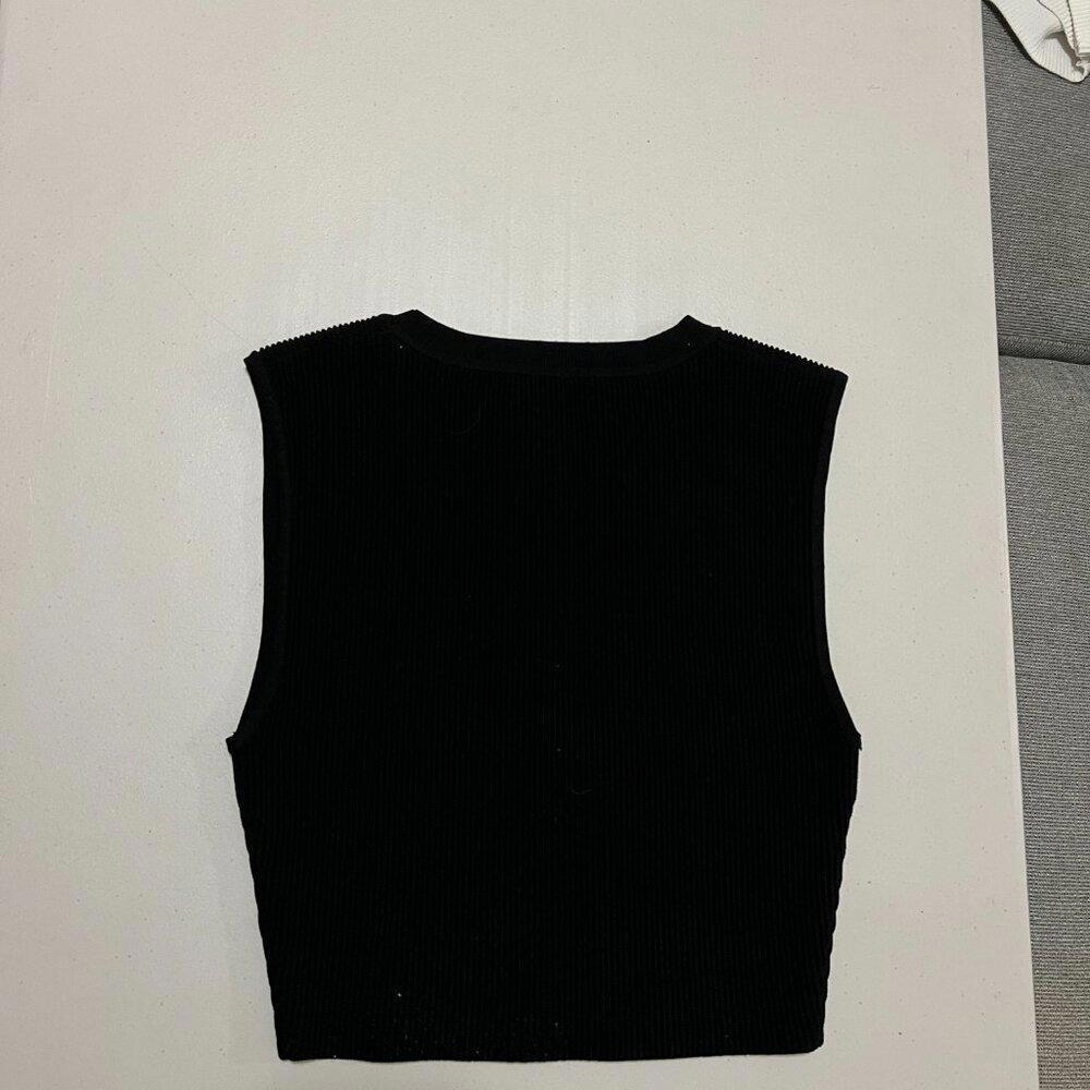 Aritzia Babaton Sculpt Knit Muscle Black size M Regular $58 - Picture 3 of 3